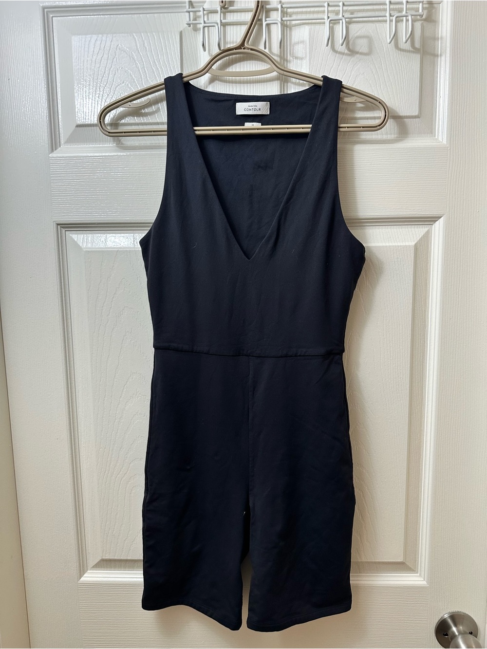 Babaton Contoured V-Neck Romper Medium
